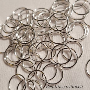 10pcs Hair Rings For Locs Braids & Twists, Dread Rings, Braid Rings, Loc jewelry, Dreadlock Rings image 4