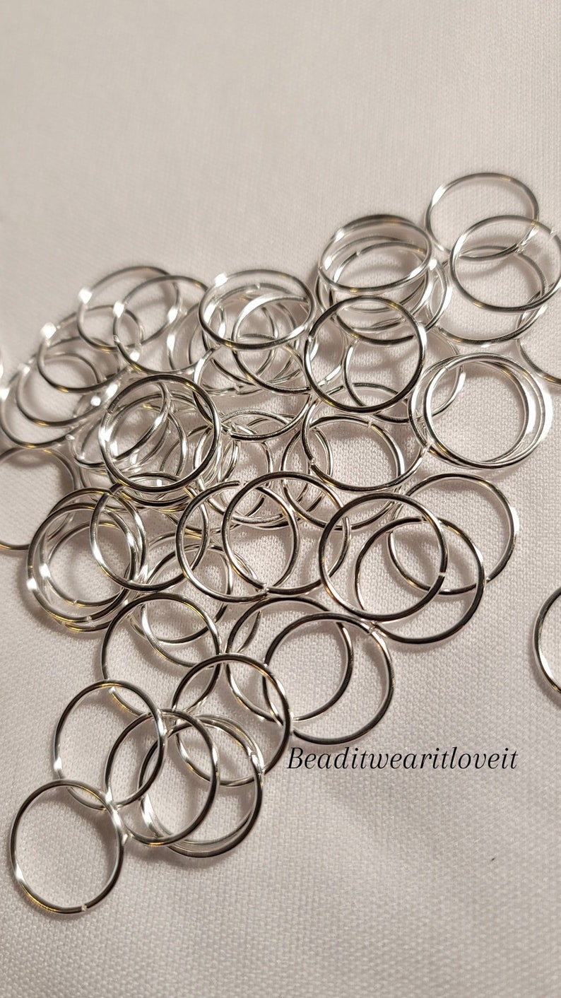 10pcs Hair Rings For Locs Braids & Twists, Dread Rings, Braid Rings, Loc jewelry, Dreadlock Rings image 4