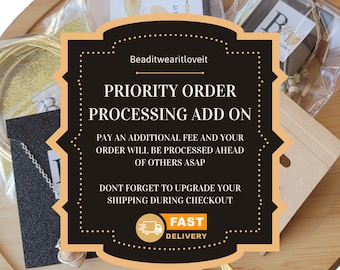 Beaditwearitloveit Priority Order Processing Order Add On, Skip The Line And Receive You Items Faster