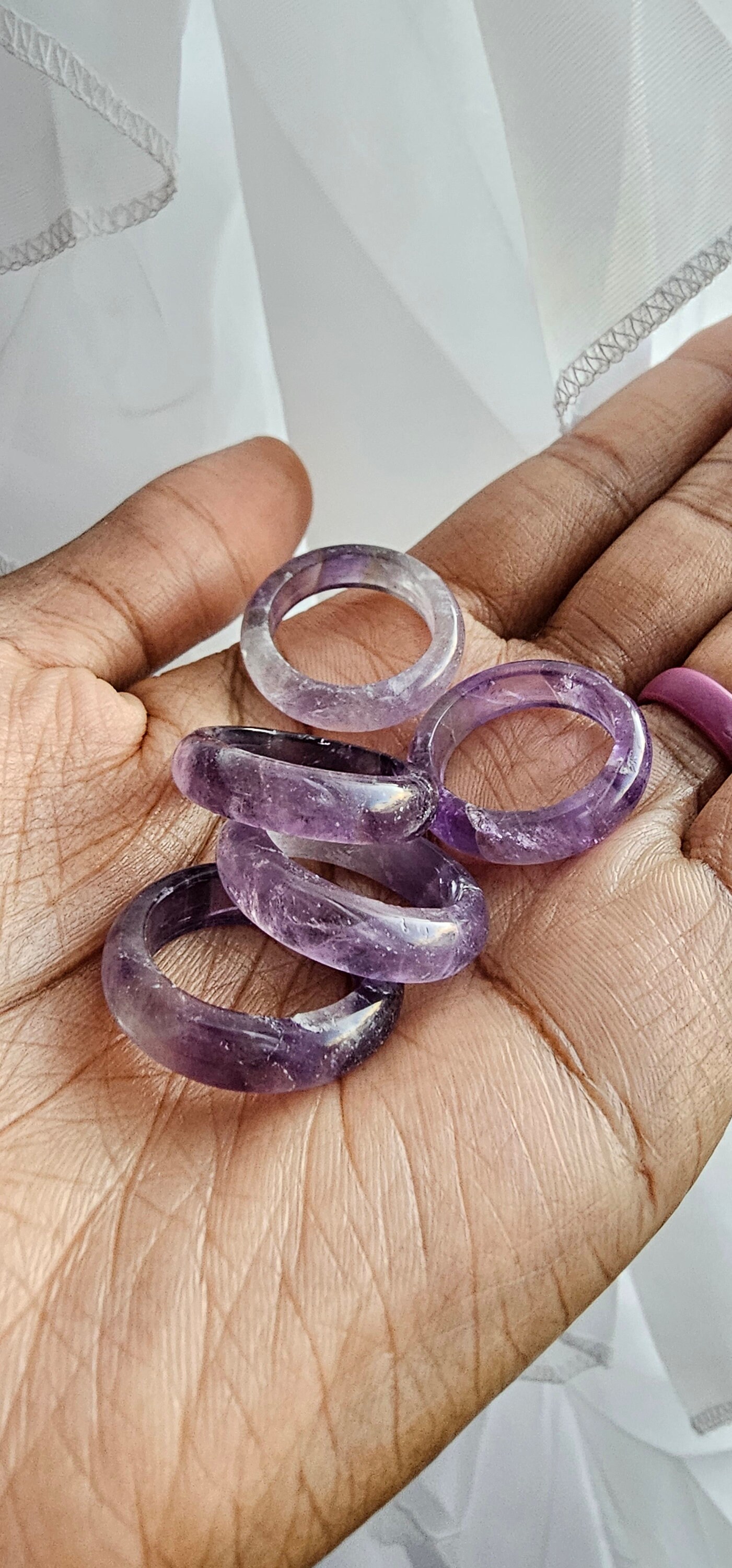 16mm Big Hole Gemstone Hair Beads for Large Dreadlocks, Dreadlock