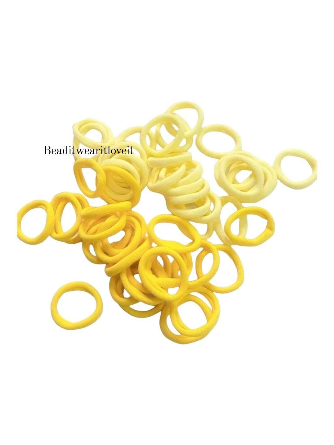 Set Di 6 Elastici Per Capelli In Jersey Morbido - Senza Cuciture, Spessore 6-8 Mm, Per Code Di Cavallo, Trecce, Acconciature Per Bambine E Donne (Mix Fluorescente)