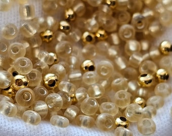 Kleine 24kt Vergoldete Dread Perlen Mix, Braid Schmuck Dreadlock Zubehör, Größe 8/0 Dread Sprinkle Beads, Dreadschmuck