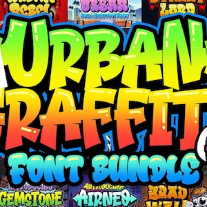 Urban Graffiti Font Bundle