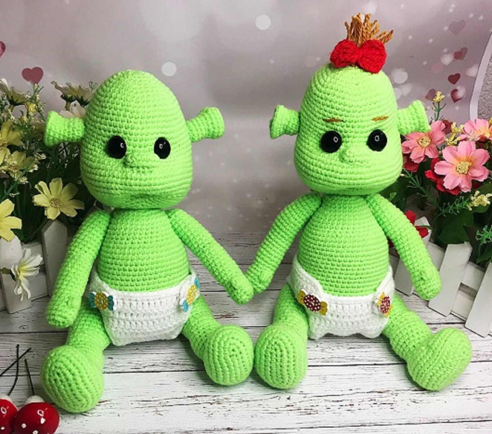 Baby shrek inspired by shrek/Fiona Doll/Stuffed Toy Doll/ Etsy