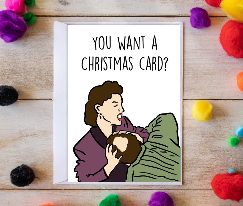 Elaine Benes Christmas Card / seinfeld greeting card seinfeld Etsy.de