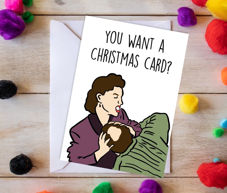 Elaine Benes Christmas Card / seinfeld greeting card seinfeld Etsy.de