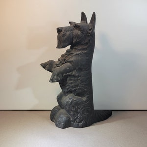 Fantastic large Scottie dog cast iron doorstop, antique door stopper, statement piece