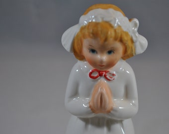 Vintage Bisque Lefton First Communion Figurine, collectible
