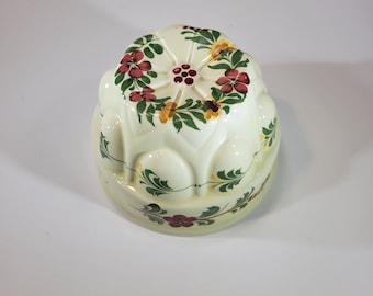 Floral display jello mold, colorful, fun, kitchen decor