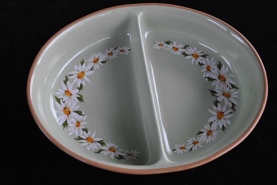 Lazy Daisy dishes by Taylor Smith and Taylor stoneware Etsy