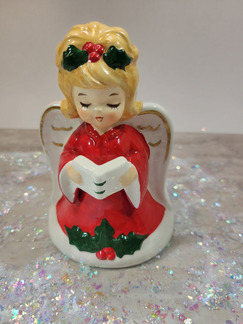 Lefton Christmas Angel Napkin Holder Vintage Ceramic Kitchen - Etsy