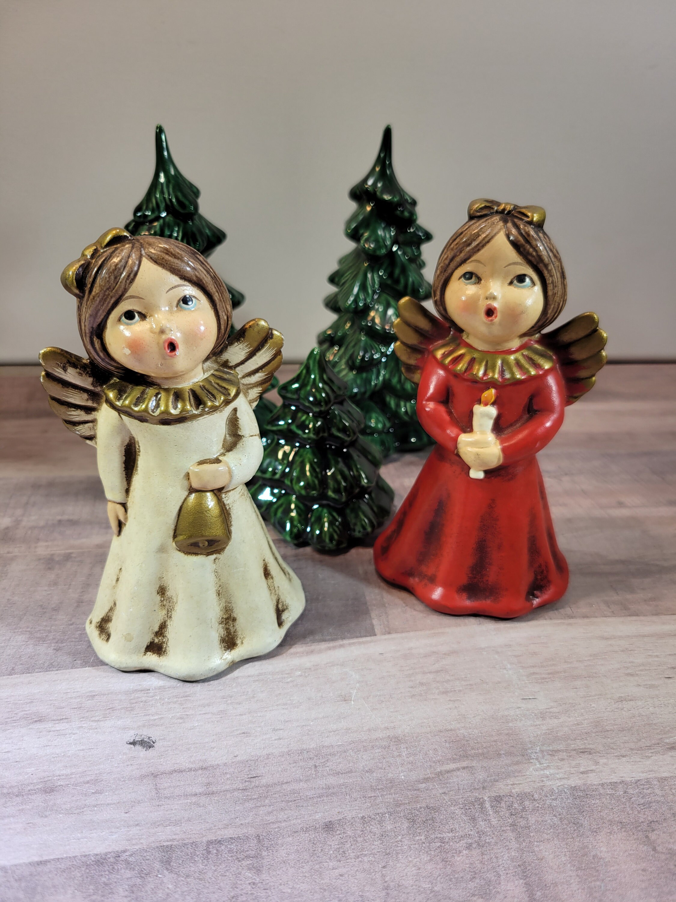 天使2体とサンタクロース7体と飾り 天使2体とサンタクロース7体と飾り 天使2体とサンタクロース7体