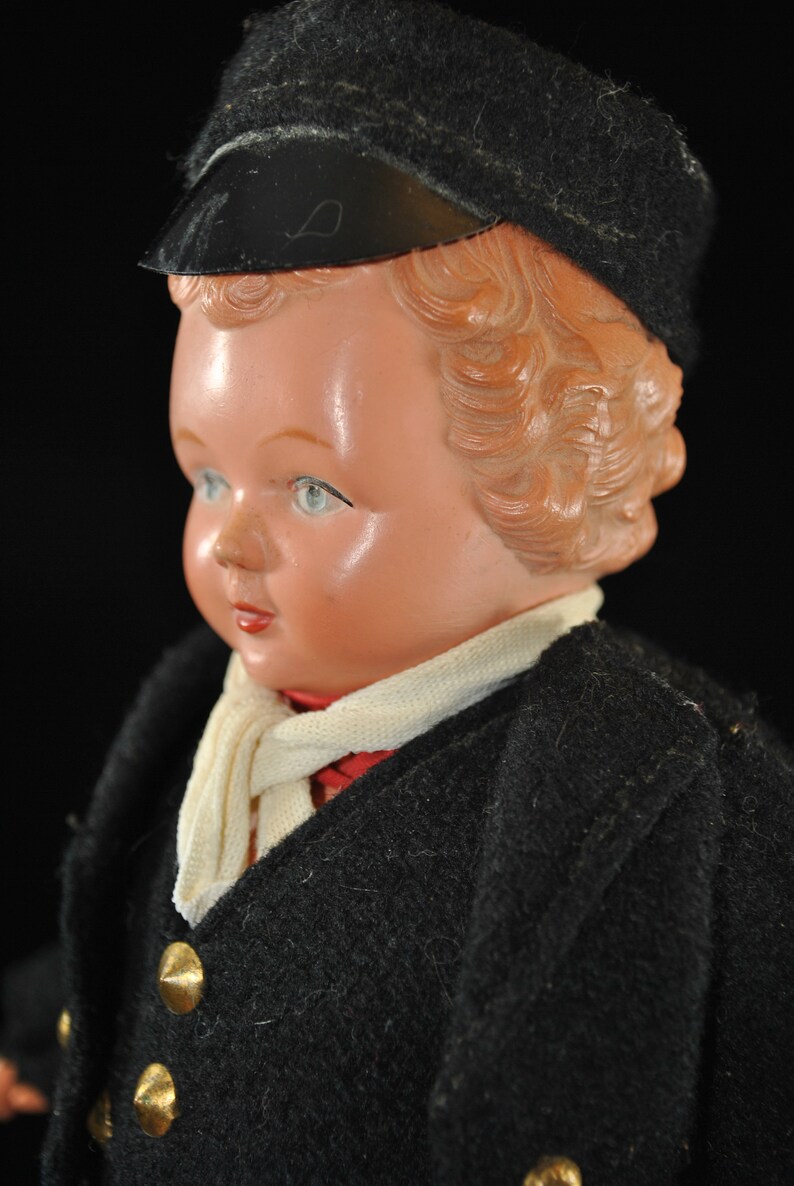Antique celluloid Dutch boy doll with real wooden shoes Etsy