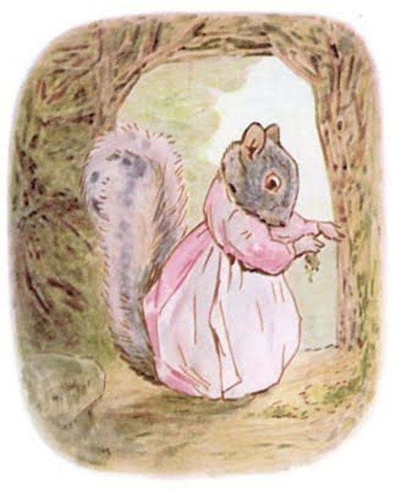 Beatrix Potter's Goody Tiptoes Squirrel Figurine Made in England