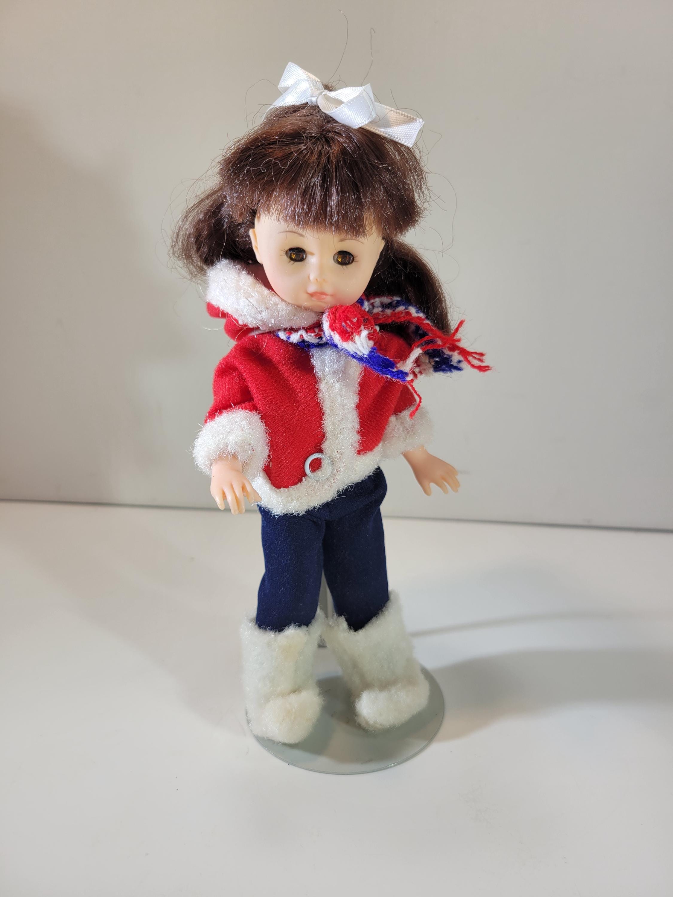 Vogue Ginny Doll, 3 Outfits, Vintage From 1978, With Brown Sleep