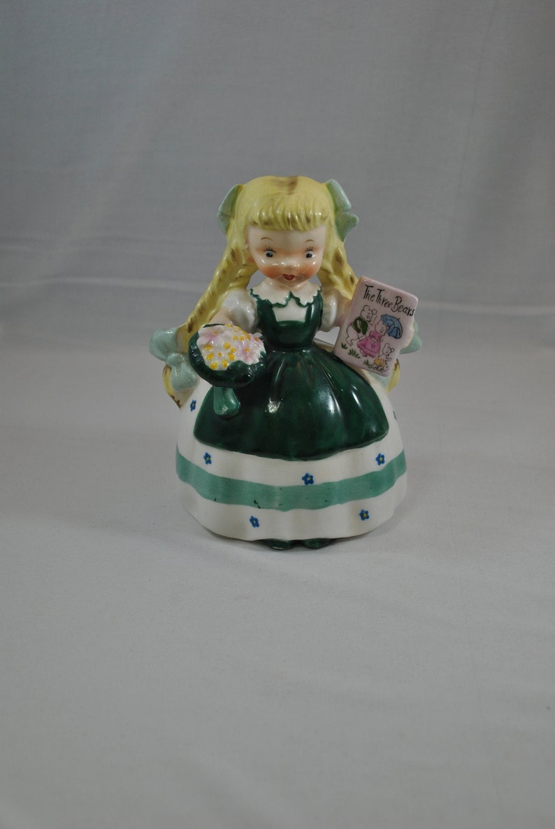 display piece Goldilocks and the 3 bears Goldilocks figurine collectible Napco girl