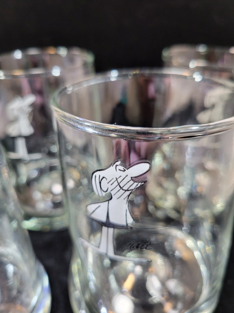 BC Comics by Johnny Hart Drinking Glasses, Vintage Glassware, Caveman ...