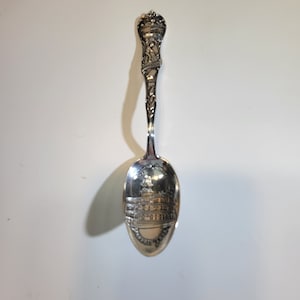Sterling silver antique Colorado souvenir spoon, display spoon, collector spoon