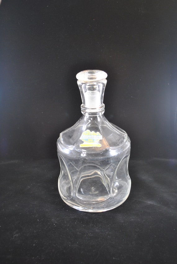 Rare! Vintage Pennsylvania Motor Oil bottle with glass stopper, glass ware, unusual shape