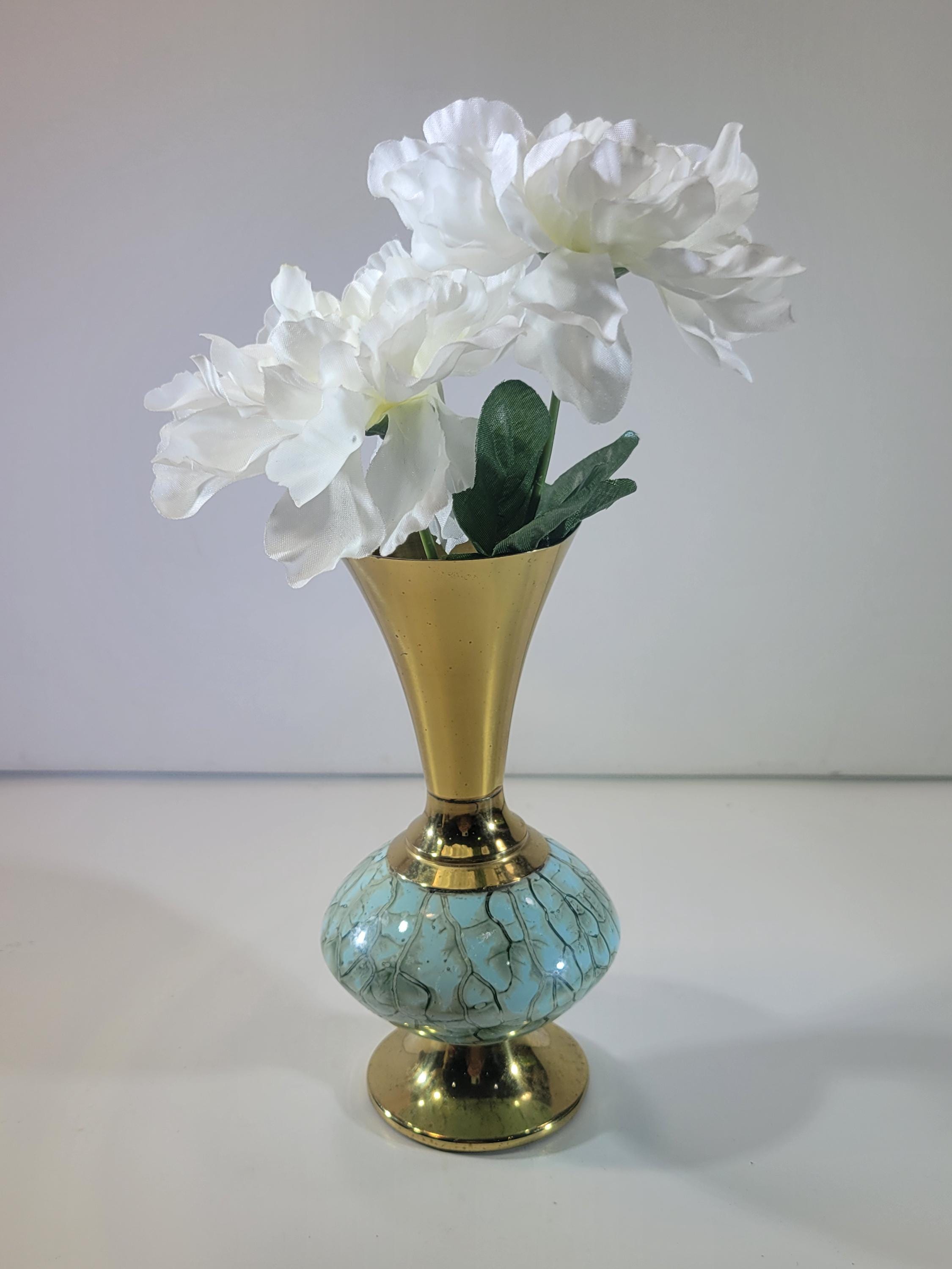 ヴィンテージ真鍮花瓶 - Etsy 日本