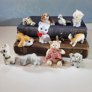 Choice of miniature figurines for shadow boxes, mixed media, printer tray collections