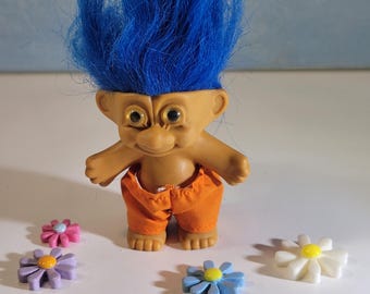 Russ Blue Hair Naked Troll Doll 6 Inches Vintage Retro - Etsy
