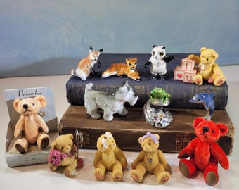 Choice of miniature figurines for shadow boxes, mixed media, printer tray collections