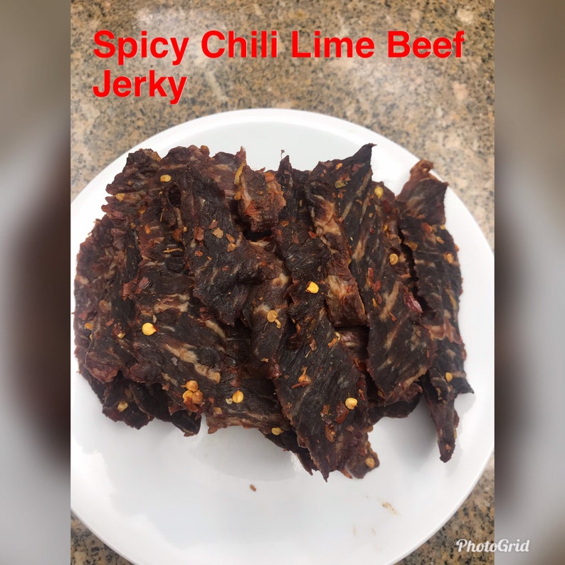 Spicy Chili Lime Beef Jerky ONE POUND Etsy UK