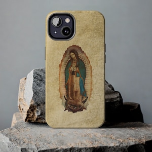 Our Lady Virgen De Guadalupebasilika, iPhone 16, 15, 14, Pro Max Tough iPhone Phone Case, Jungfrau Maria, Virgencita Glossy Handyhülle