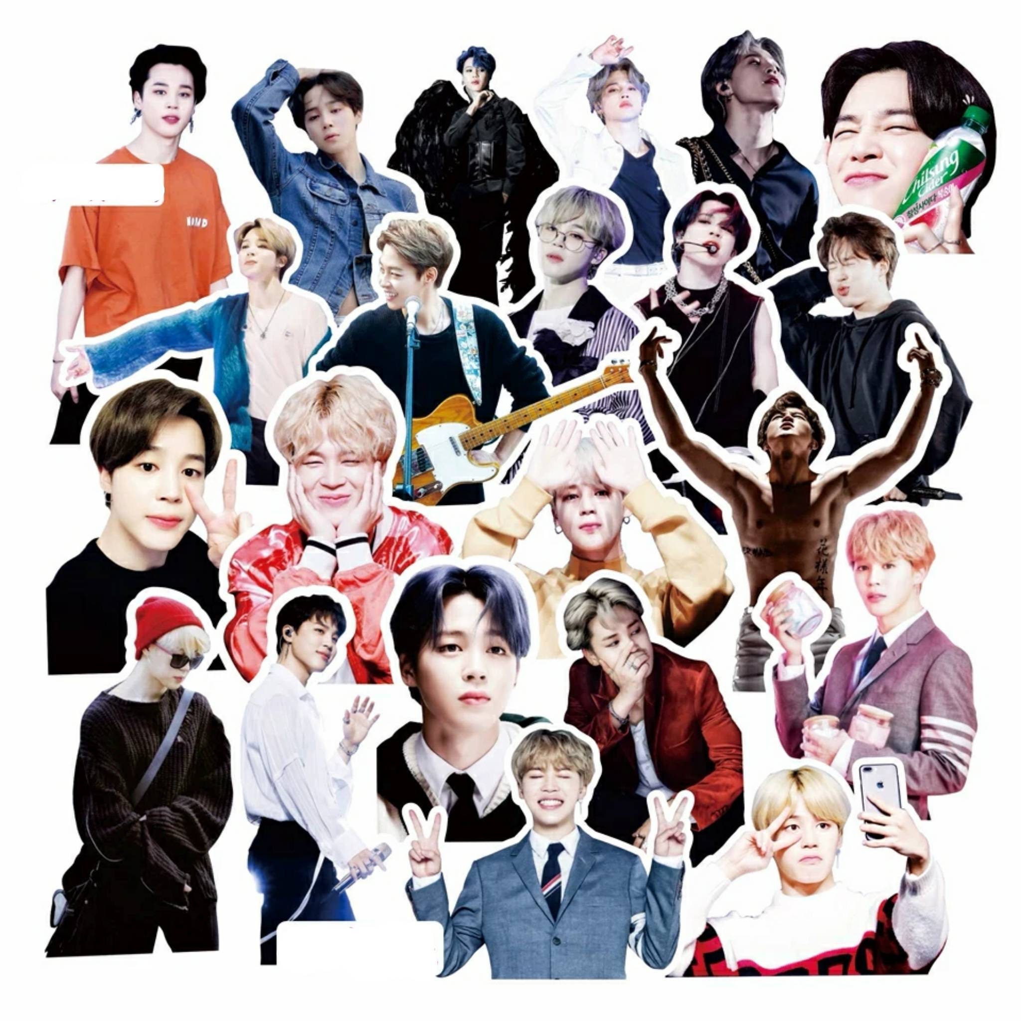 BTS JIMIN STICKER Pack 50 stickers bts jimin stickers bts | Etsy