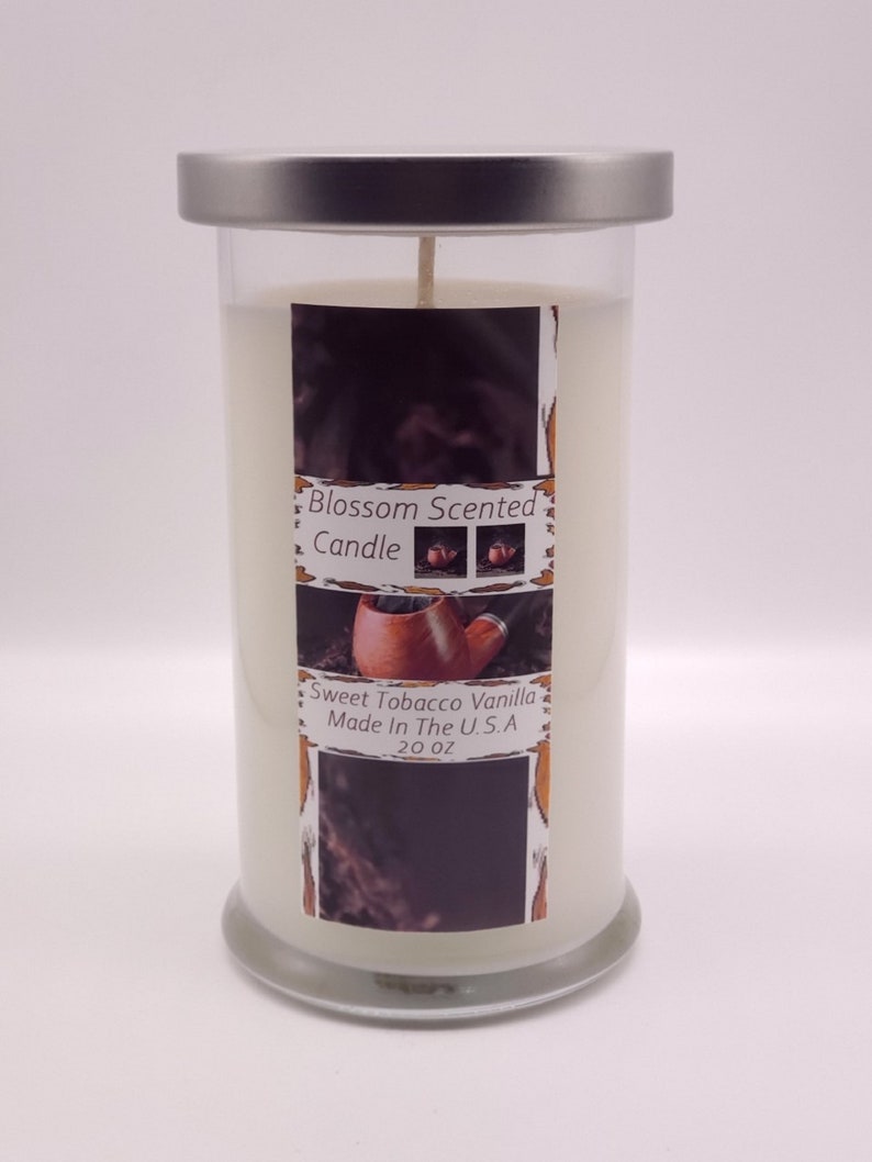 Sweet Tobacco Vanilla Scented Candlesoy Candlessoy Candle Etsy