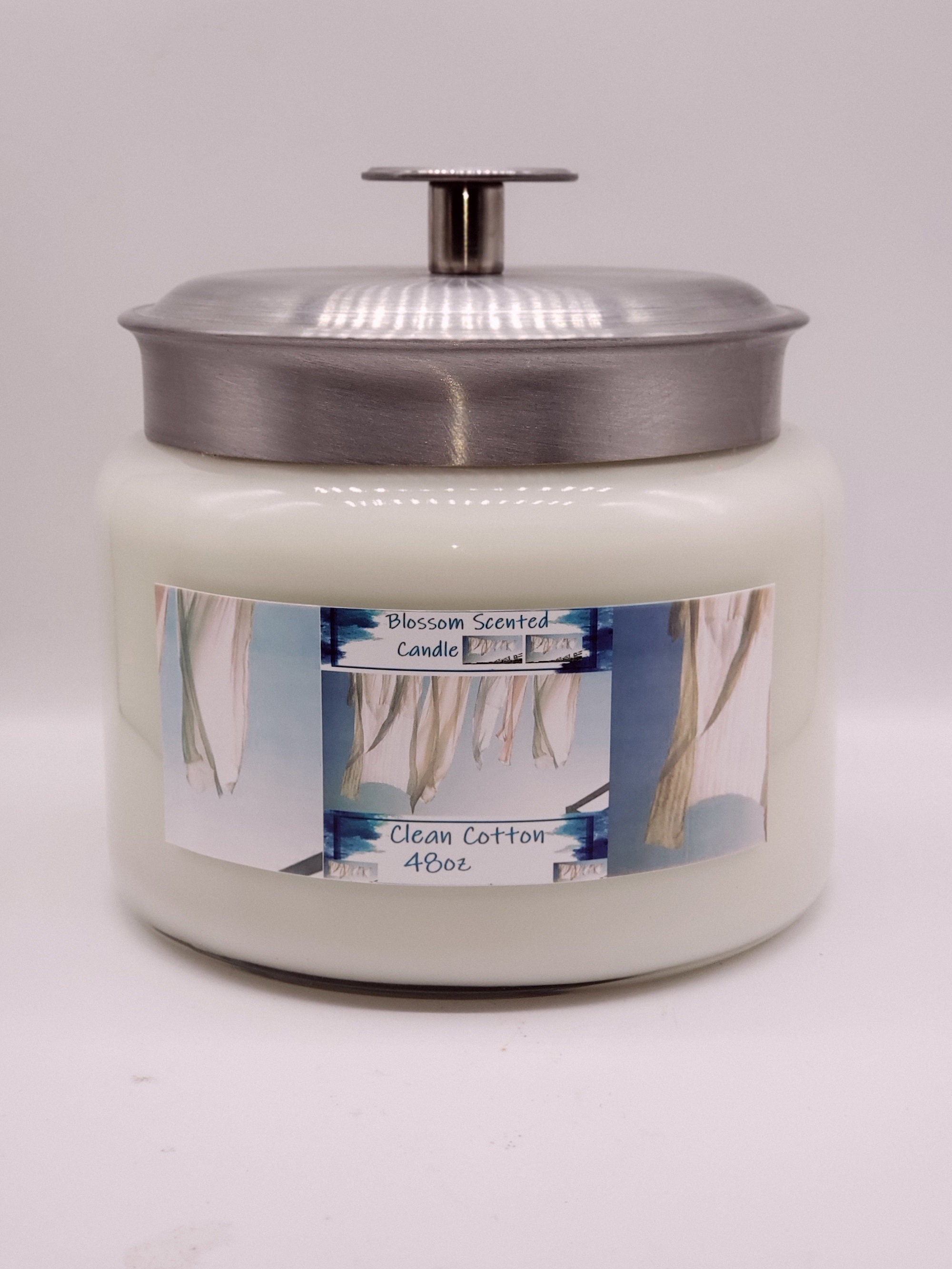 48oz Scented Candle Clean Cotton Etsy
