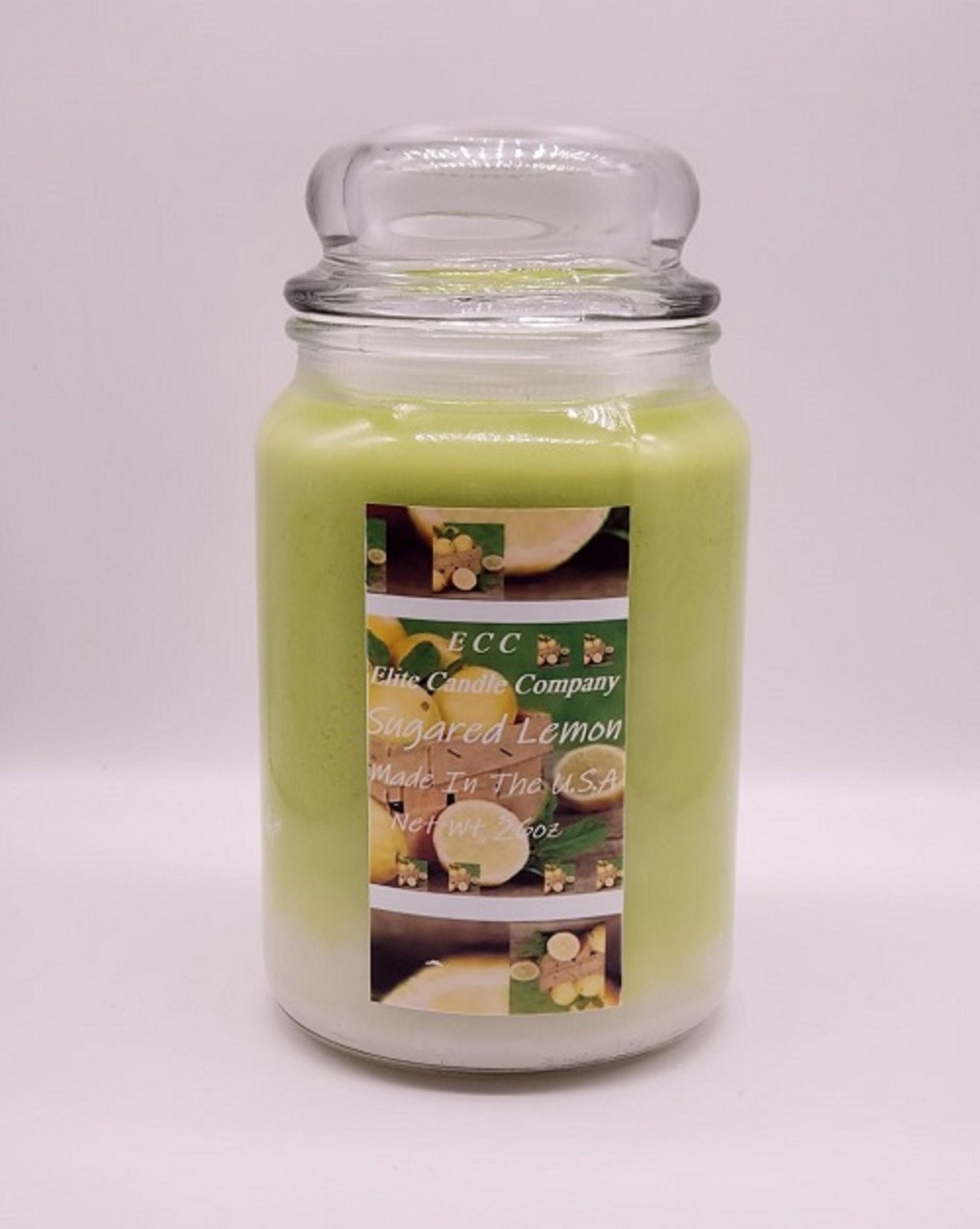 Sugared Lemon Scented Candlefall Candlesoy Candle Etsy