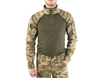 Ukrainian army shirt / Pixel camouflage shirt / UBACS shirt / Combat longsleeve / UA army sweatshirt / Ripstop long sleeve shirt / Army gift