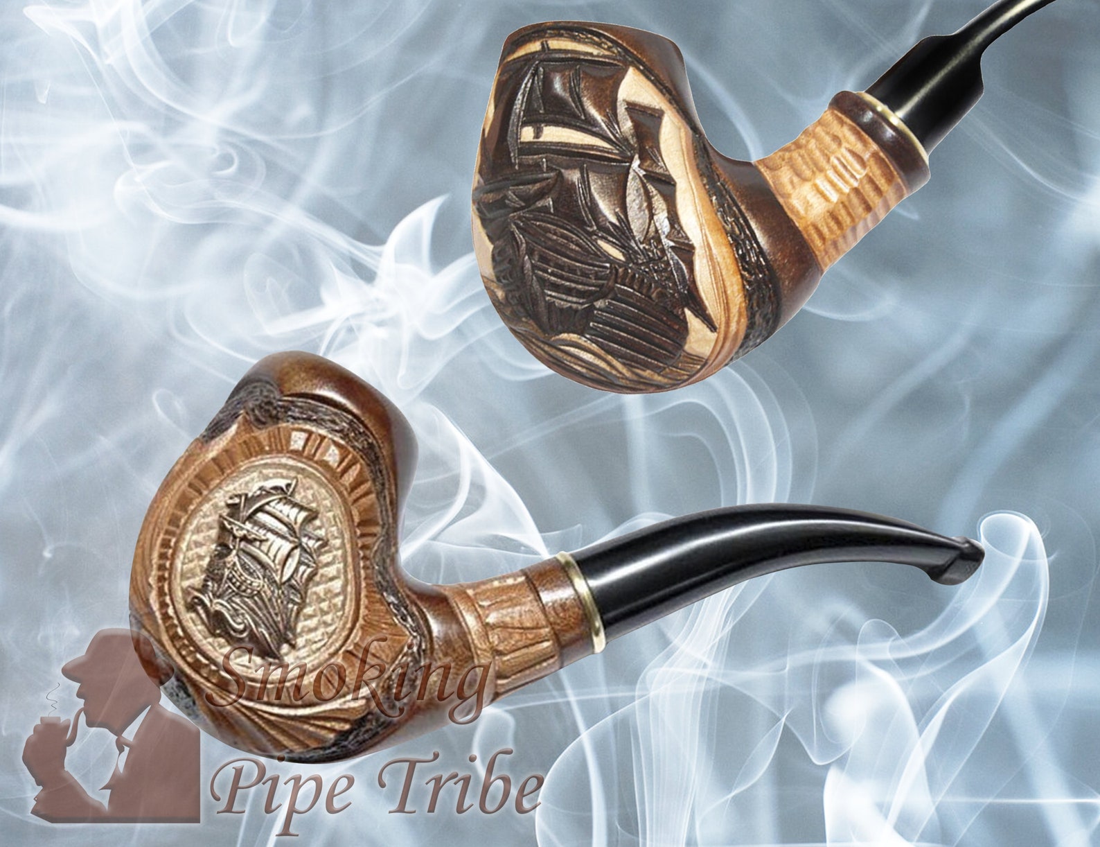 Wooden Smoking Pipe tobacco pipe Ship Handmade Etsy