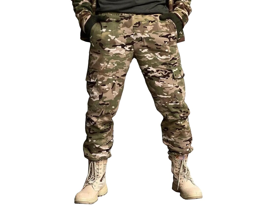 Ukrainian Army Camo Fleece Pants, Ukrainian Military Trousers