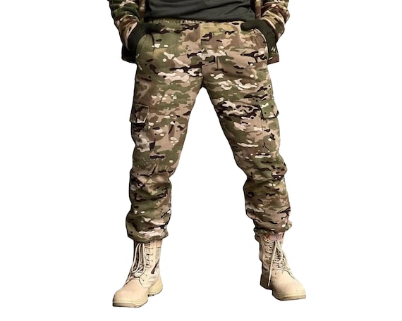 Ukrainian Army Camo Fleece Pants, Ukrainian Military Trousers