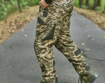 Ukrainian Army Trousers With Kneepads | Pixel Camo Military