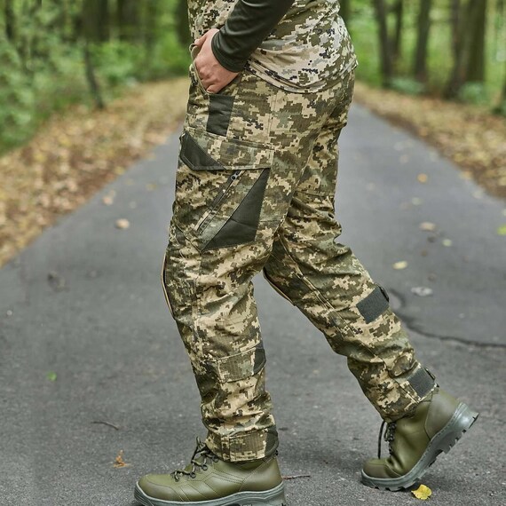 Ukrainian Army Trousers With Kneepads | Pixel Camo Military