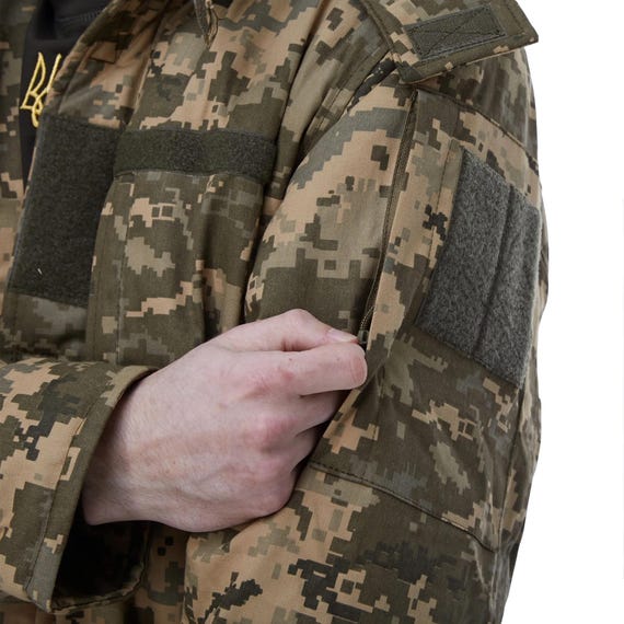 Ukrainian Army Winter Coat / Tactical Camouflage Coat / Military