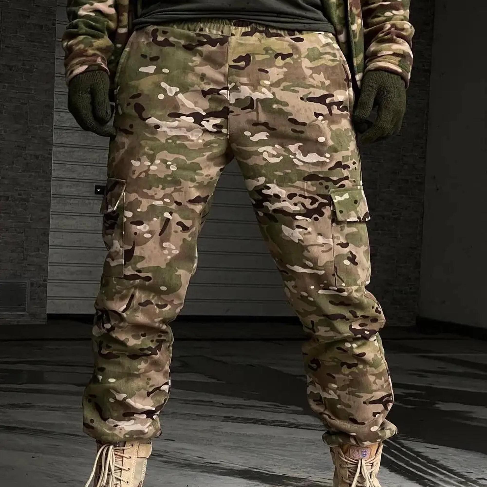 Ukrainian Army Camo Fleece Pants, Ukrainian Military Trousers