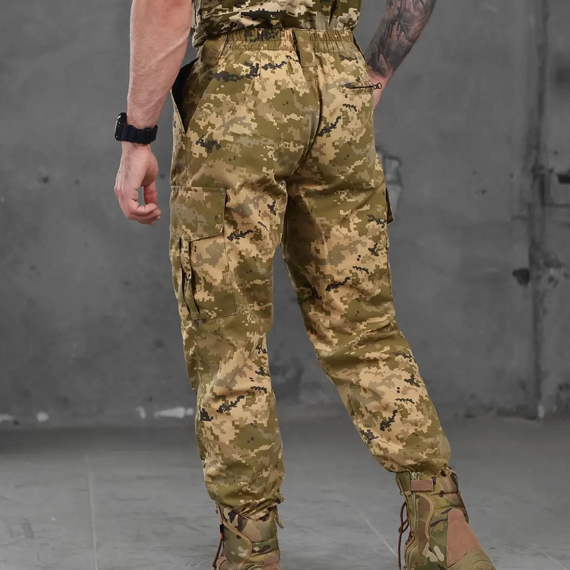 ZSU Digital Pixel Pants, Ukrainian Army Pants, Mens Cargo Pants