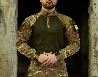 Multicam UBACS shirt, Ukrainian army shirt, Tactical longsleeve, Tactical sweatshirt, Military shirt, Sport shirt, Under armor body shirt