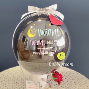 Twinkle Twinkle Little Star Pop to See Girl or Boy| Not DIY| Finished Item| Unique Gender Reveal Balloon| No Messy Powder Balloon