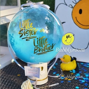 2nd Baby announcement! Pop to See &quot;Little Brother or Little Sister?| Not DIY| Finished Item| No Messy Powder Balloon