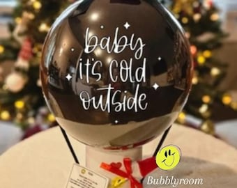 Baby It's Cold Outside! | 2023 Winter Indoor No mess Gender reveal balloon | Boy or Girl | Ready to Pop Don't Need to clean it up!