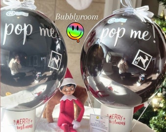 Pop me! Gender Annoncement balloon/No mess gender reveal balloon/Pop me! Gender reveal balloon(Elf is Not included)