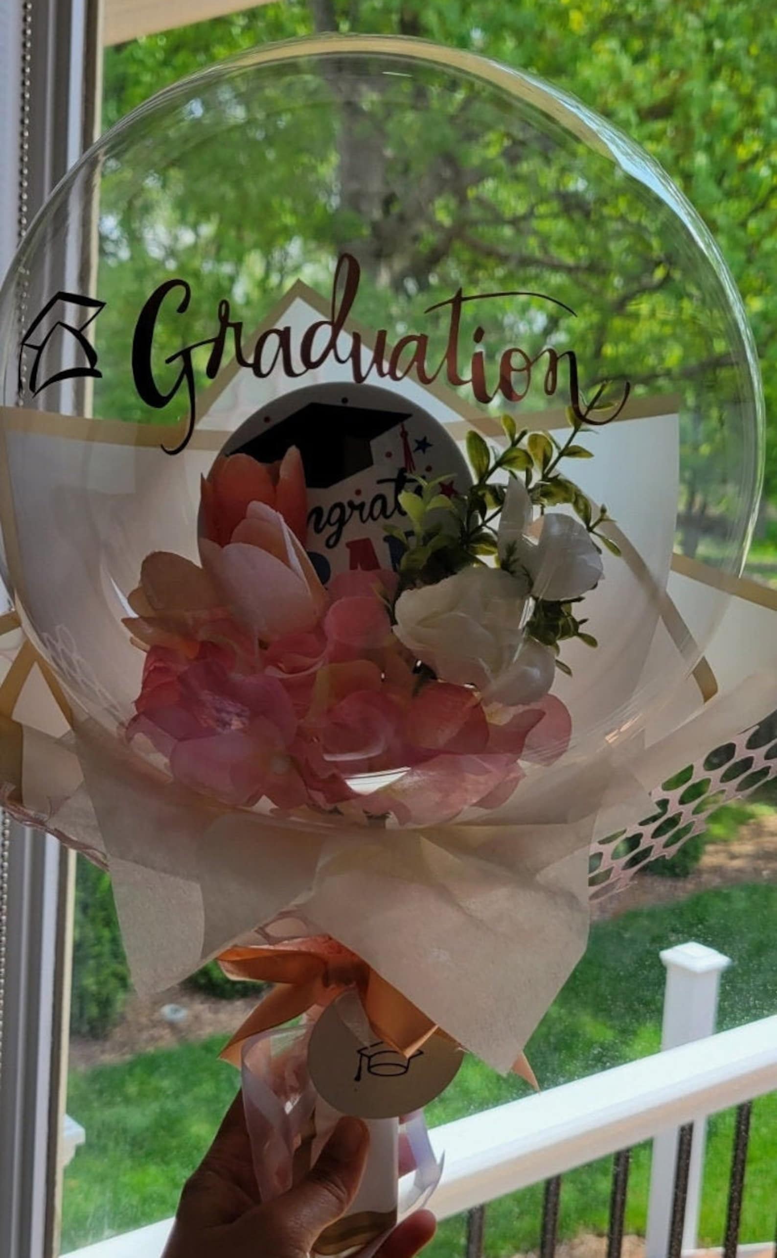 Graduation Flower balloon/ Graduation Flower bouquet/ 2021 Etsy