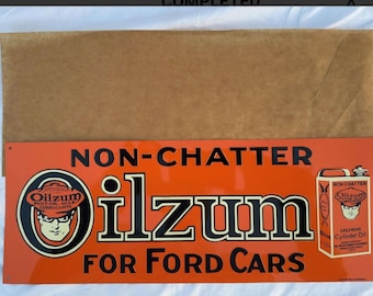 Old stock Oilzum sign