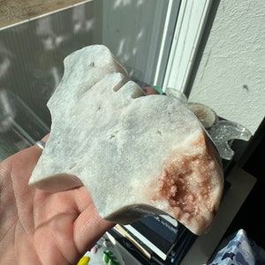 Pink Amethyst Bat with Druzy